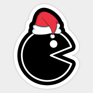 Pacman Christmas Sticker